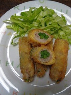にんにくの芽と豚肉の巻きフライ-レシピのメイン写真