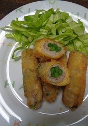 にんにくの芽と豚肉の巻きフライ-レシピのメイン写真