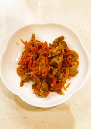 豚肉と人参の胡麻味噌炒め-レシピのメイン写真