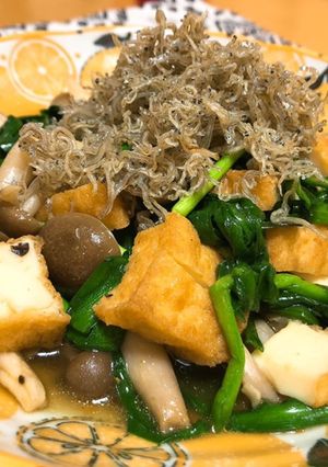 【ワンパン】ニラと厚揚げのカレー煮-レシピのメイン写真