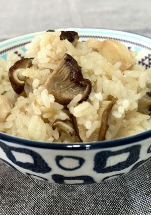 ささみと椎茸の炊き込みご飯-レシピのメイン写真
