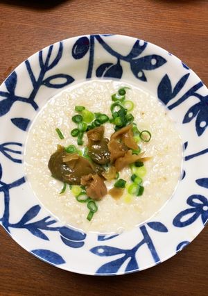オートミールでザーサイの中華粥-レシピのメイン写真