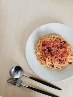 簡単トマトソースパスタ-レシピのメイン写真