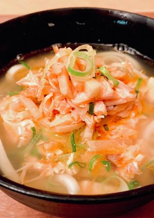 鮭と筍のおうどん-レシピのメイン写真