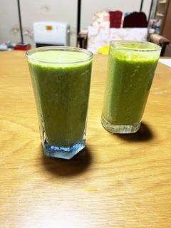 サラダほうれん草とりんごバナナスムージー-レシピのメイン写真