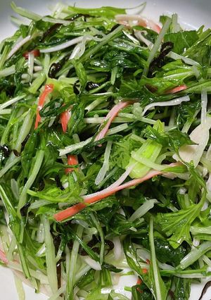 レンジで簡単！水菜の塩昆布和え-レシピのメイン写真