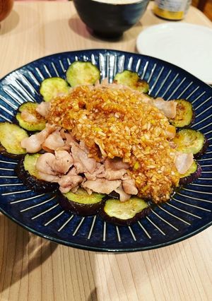 茄子と豚肉のネギだれかけ-レシピのメイン写真