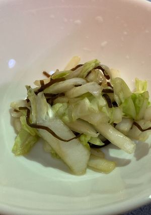 「まるごとサラダ」ハクサイの塩こんぶ漬け-レシピのメイン写真