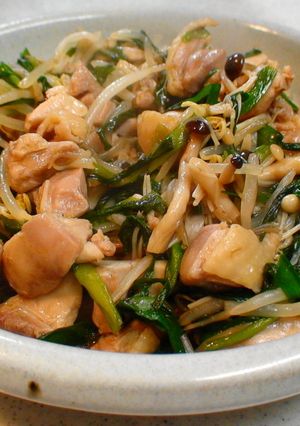 簡単!市販のたれで鶏肉レバニラ風-レシピのメイン写真
