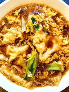 卵とじ醤油ワンタンスープ-レシピのメイン写真