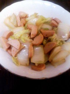 白菜とおさかなソーセージの炒め物-レシピのメイン写真