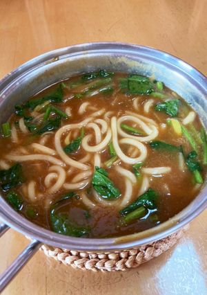 お昼のカレーうどん-レシピのメイン写真