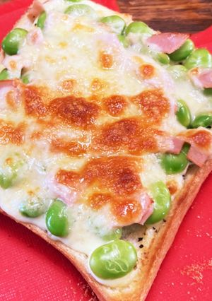 枝豆ハムトースト-レシピのメイン写真