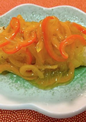 減塩❁ 白身魚の甘酢あんかけ-レシピのメイン写真