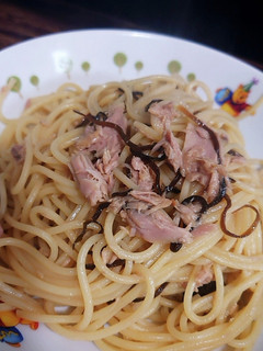 簡単お昼ごはん☆ツナと塩昆布のパスタ-レシピのメイン写真