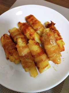 簡単!豚バラと山芋巻き-レシピのメイン写真