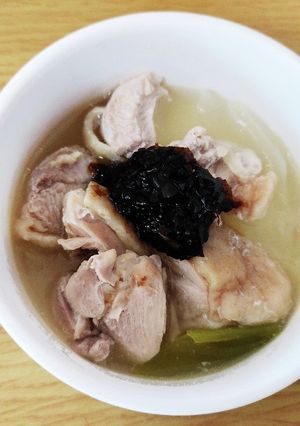 離乳食も♪鶏と玉ねぎののり佃煮のせ-レシピのメイン写真