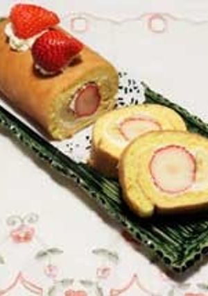 イチゴのロールケーキ-レシピのメイン写真