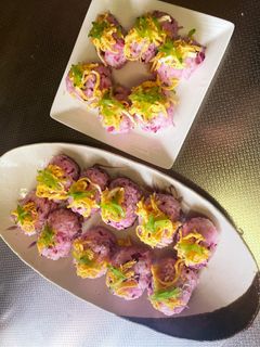 ひな祭りに簡単しば漬けでピンク寿司-レシピのメイン写真