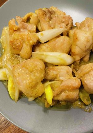 鶏もも肉とネギのさっぱり塩炒め-レシピのメイン写真