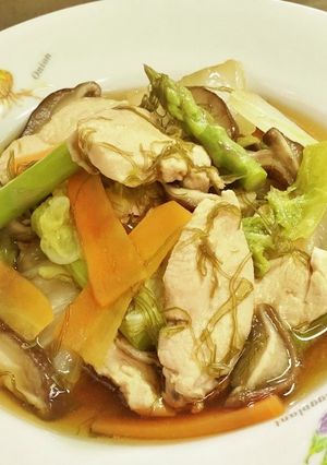 簡単シンプルに「がごめ白菜チキンポン酢」-レシピのメイン写真