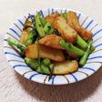 春菊の茎とさつま揚げのきんぴら