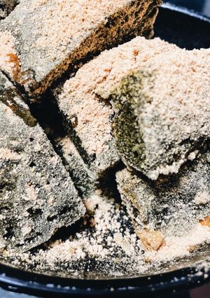 卵と小麦粉とバターでつくる抹茶のお菓子-レシピのメイン写真