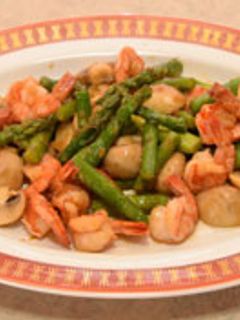 アスパラとエビの炒め物-レシピのメイン写真