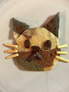 三毛猫シフォンケーキで三毛猫ちゃん-レシピのメイン写真