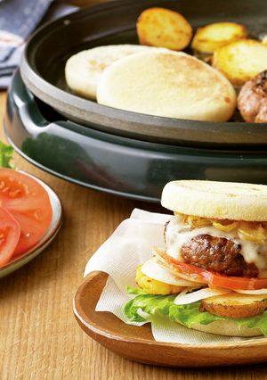 ホットプレートで色々バーガー-レシピのメイン写真