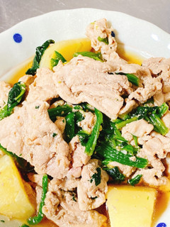 豚肉とほうれん草の醤油煮-レシピのメイン写真