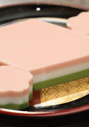 ひなまつりに！ひしもちのゼリー-レシピのメイン写真