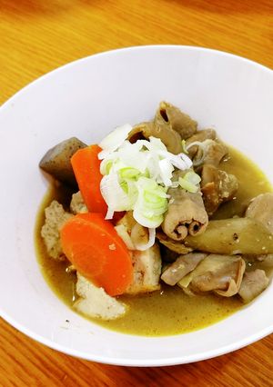 ガッツリおかずな美味しいモツ煮-レシピのメイン写真