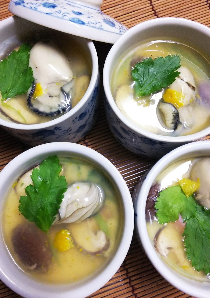 蒸し器不要☆牡蠣茶わん蒸し-レシピのメイン写真