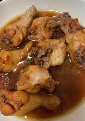 電気圧力鍋で作る手羽元のほぼ照り焼き-レシピのメイン写真