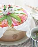 簡単★蒸しちらし寿司とはまぐりのお吸い物