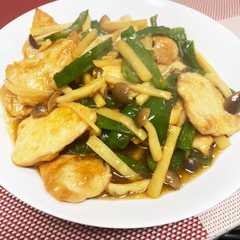 รูปของ 定番調味料de〜鶏むね肉の香味炒め