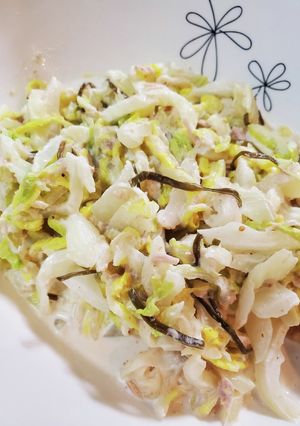 白菜と塩昆布のツナマヨサラダ-レシピのメイン写真
