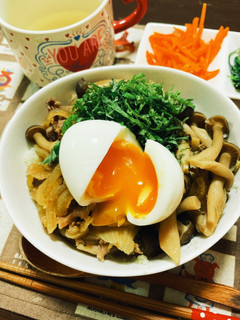 *キノコ丼*~すき焼き風味~-レシピのメイン写真