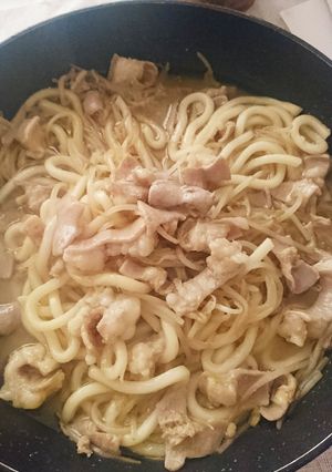 シロモツともやしの焼きうどん〜-レシピのメイン写真