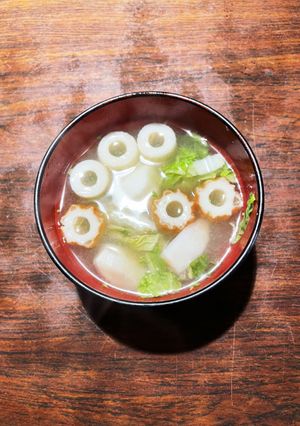 根菜と竹輪のお味噌汁-レシピのメイン写真