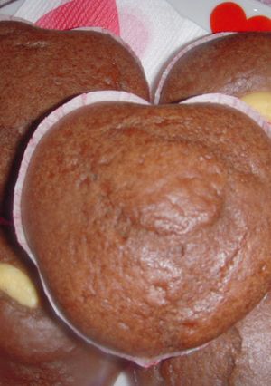 ♪カップケーキ♪ハートのチョコレート-レシピのメイン写真