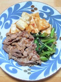 豚こま肉と木綿豆腐と小松菜の中華炒め-レシピのメイン写真