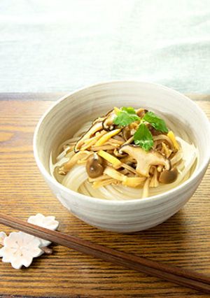 ミックスなめたけうどん-レシピのメイン写真