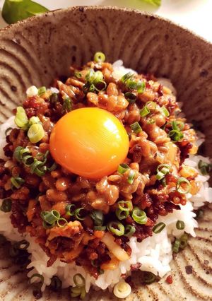豚そぼろキムチ納豆丼-レシピのメイン写真