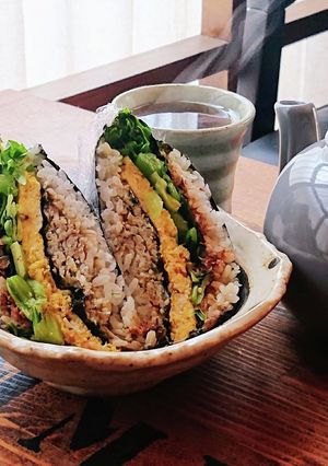 ランチに★折り畳みおにぎり(しらす)-レシピのメイン写真