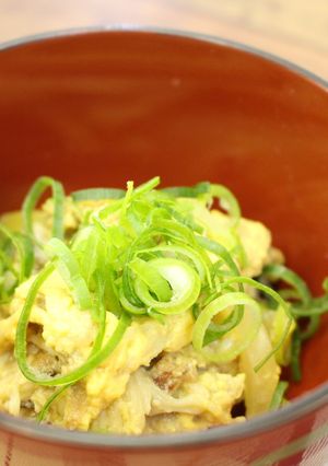 包丁不使用防災食！ポリ袋でさば缶卵とじ-レシピのメイン写真