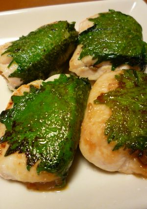 ♡☆ささみの大葉焼き♪梅だれ＆味噌だれ-レシピのメイン写真
