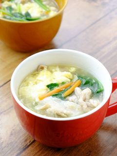 〈くらし薬膳〉豚肉とたまごのおかずスープ-レシピのメイン写真