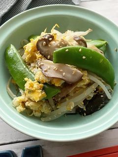 スナップえんどうとちりめんじゃこの卵炒め-レシピのメイン写真